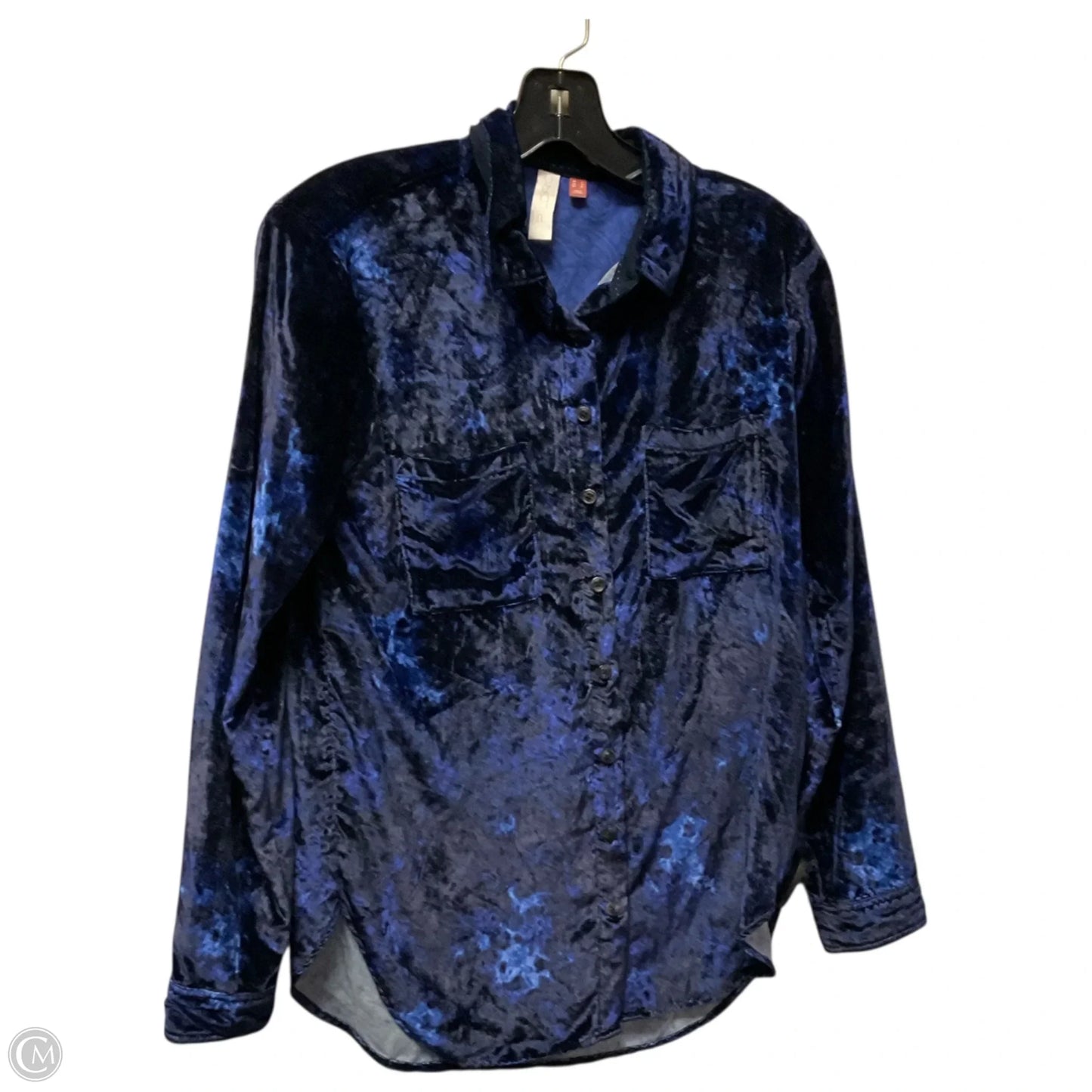 Top Long Sleeve By Pilcro In Blue, Size: S