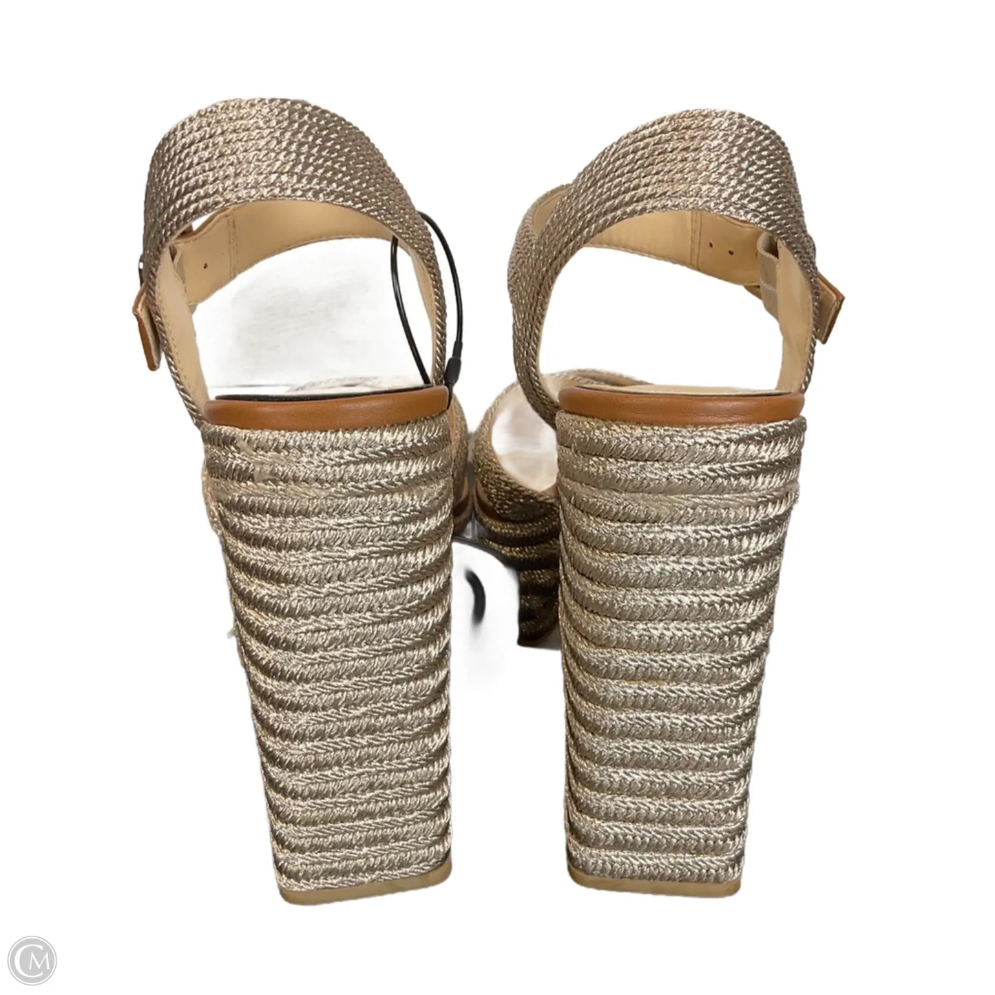 Sandals Heels Platform By Jessica Simpson In Bronze, Size: 7