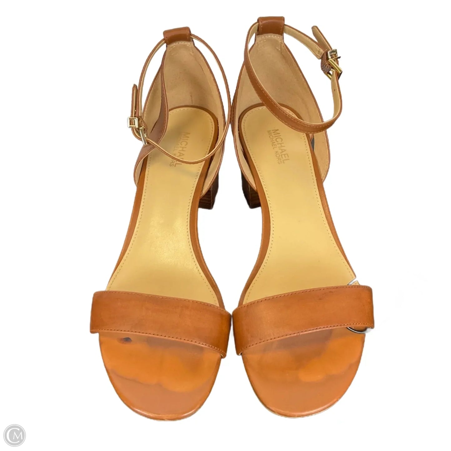 Sandals Designer By Michael Kors In Brown, Size: 7