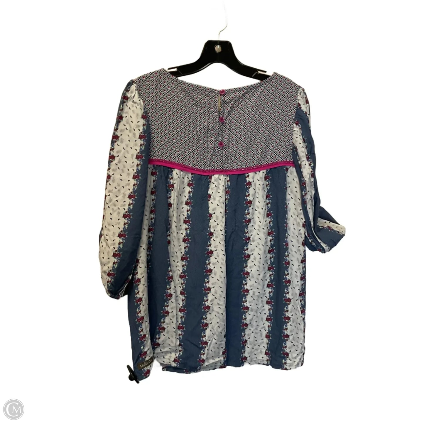 Top 3/4 Sleeve By Matilda Jane In Blue, Size: S