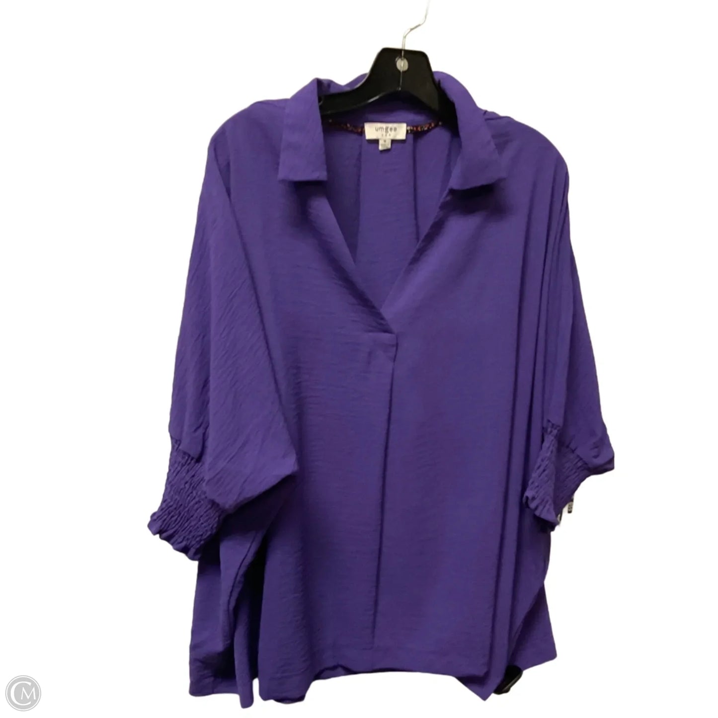 Top 3/4 Sleeve By Umgee In Purple, Size: M