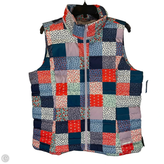 Vest Puffer & Quilted By Lands End In Multi-colored, Size: L