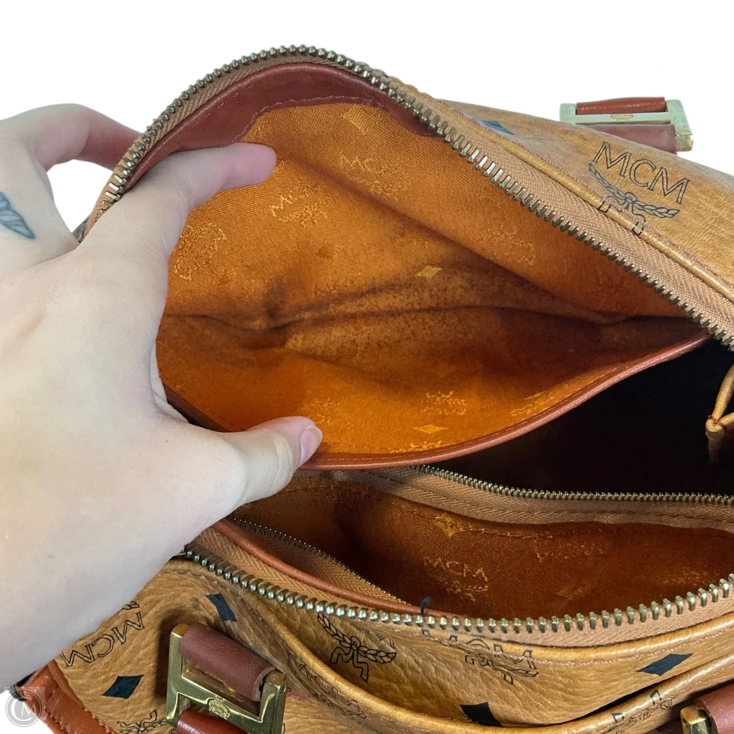 Crossbody Luxury Designer By Mcm, Size: Small