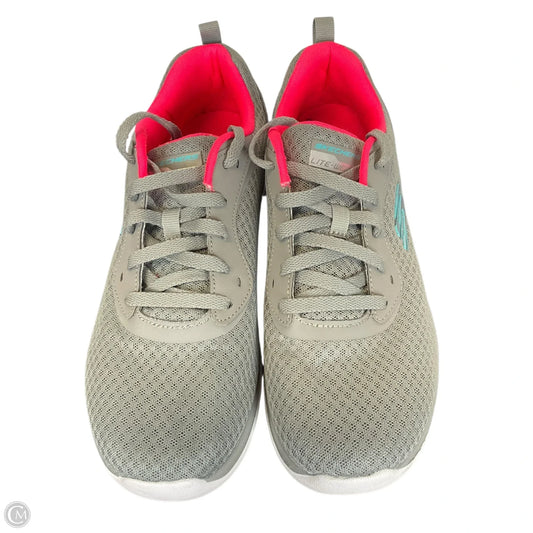Shoes Athletic By Skechers In Grey, Size: 8