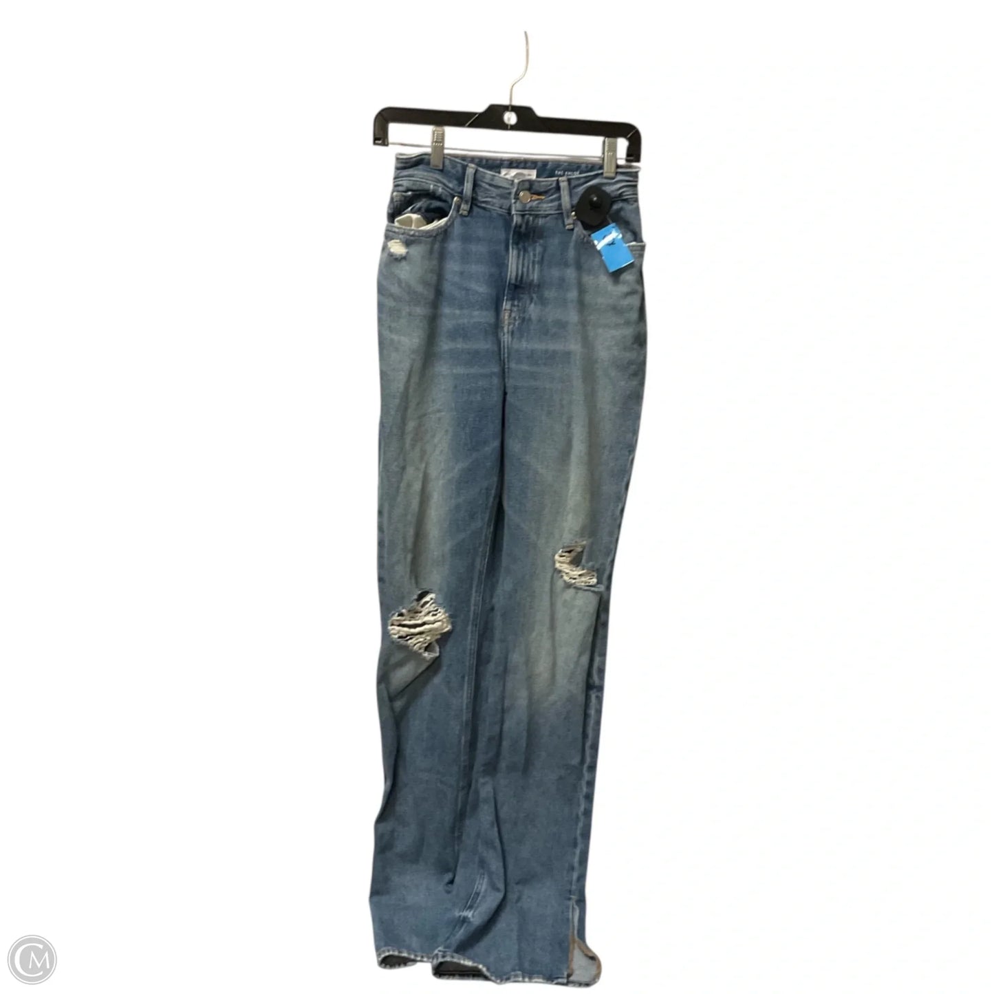 Jeans Flared By Good American In Blue Denim, Size: 0
