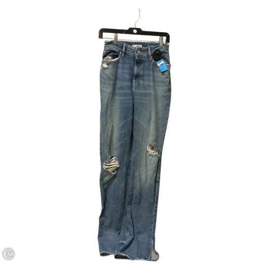 Jeans Flared By Good American In Blue Denim, Size: 0