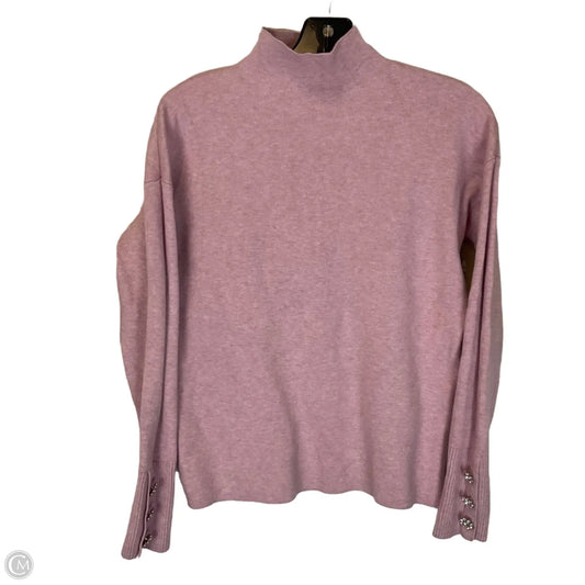 Top Long Sleeve By Tahari In Pink, Size: M