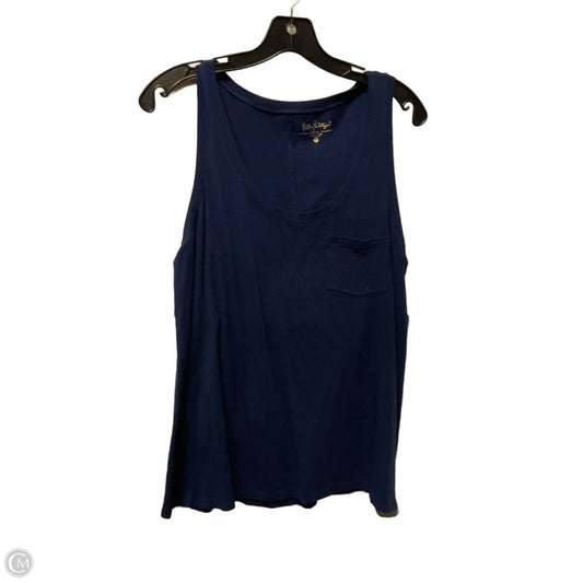 Top Sleeveless Designer By Lilly Pulitzer In Navy, Size: M