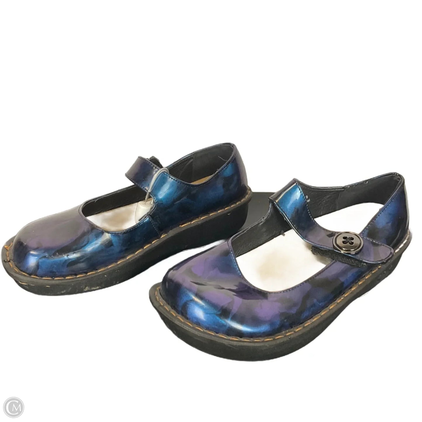 Shoes Flats By Clothes Mentor In Blue & Purple, Size: 8.5