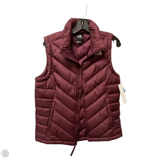 Vest Puffer & Quilted By The North Face In Maroon, Size: M