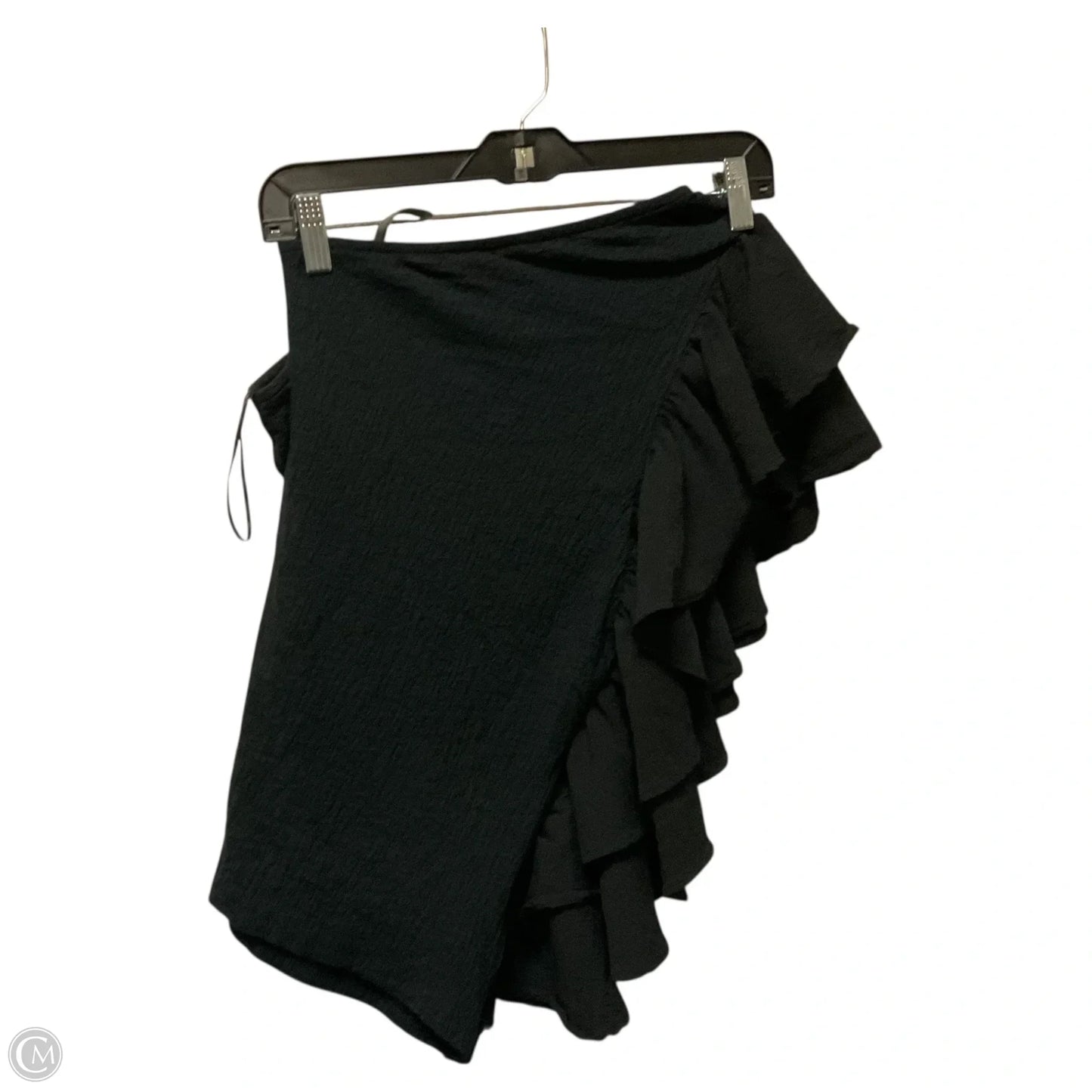 Top Short Sleeve By Anthropologie In Black, Size: Xl