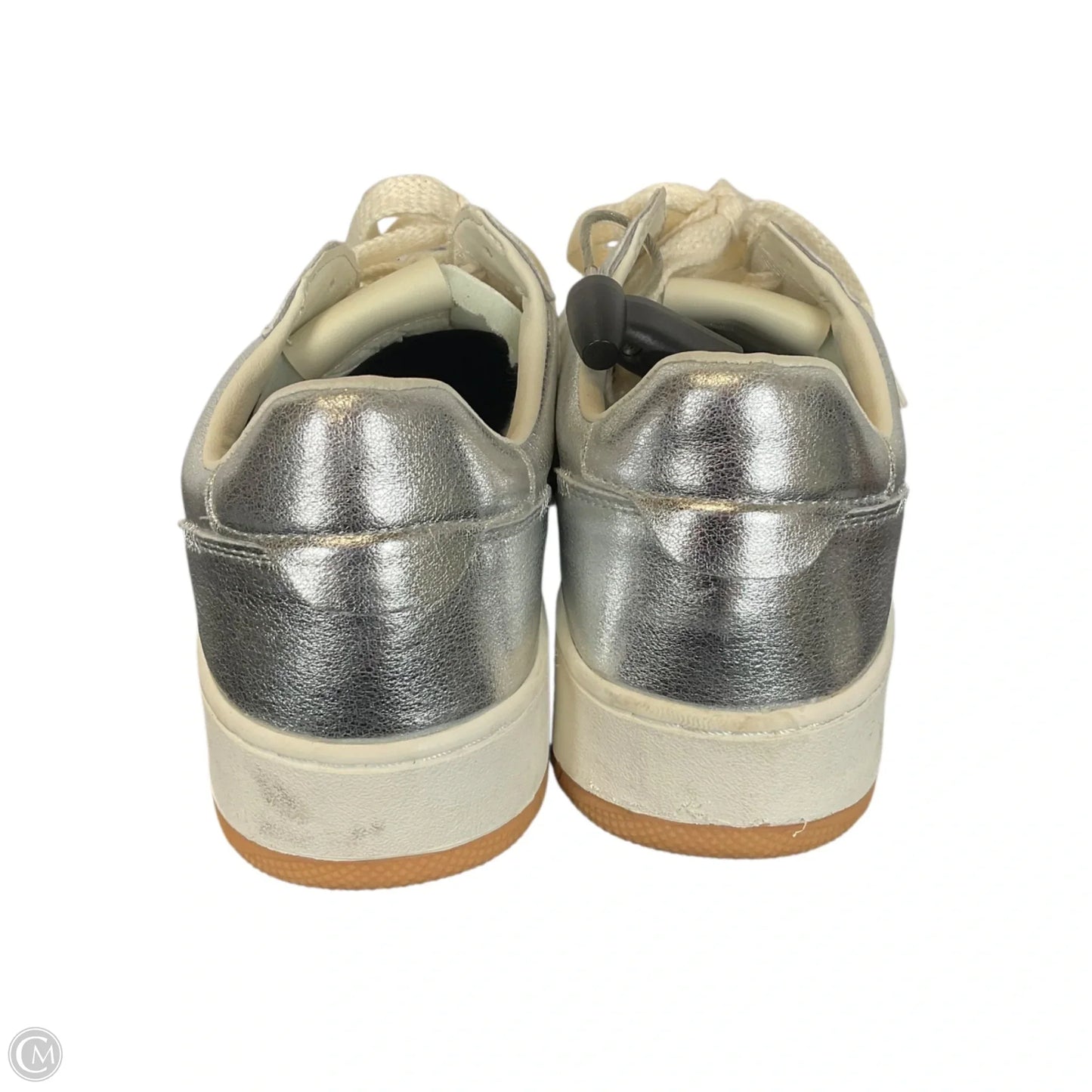 Shoes Athletic By Skechers In Silver, Size: 8.5