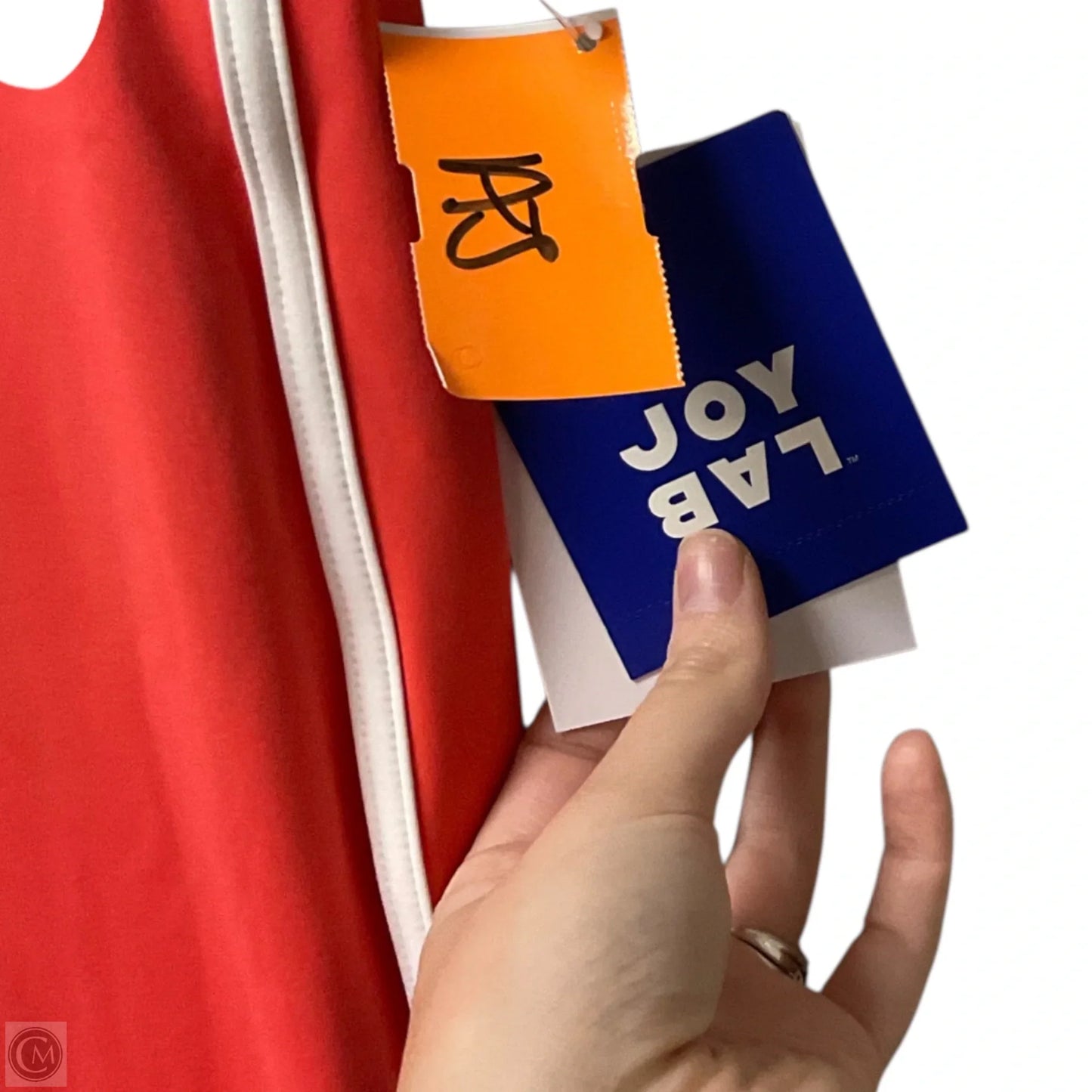 Athletic Leggings By Joy Lab In Coral, Size: L