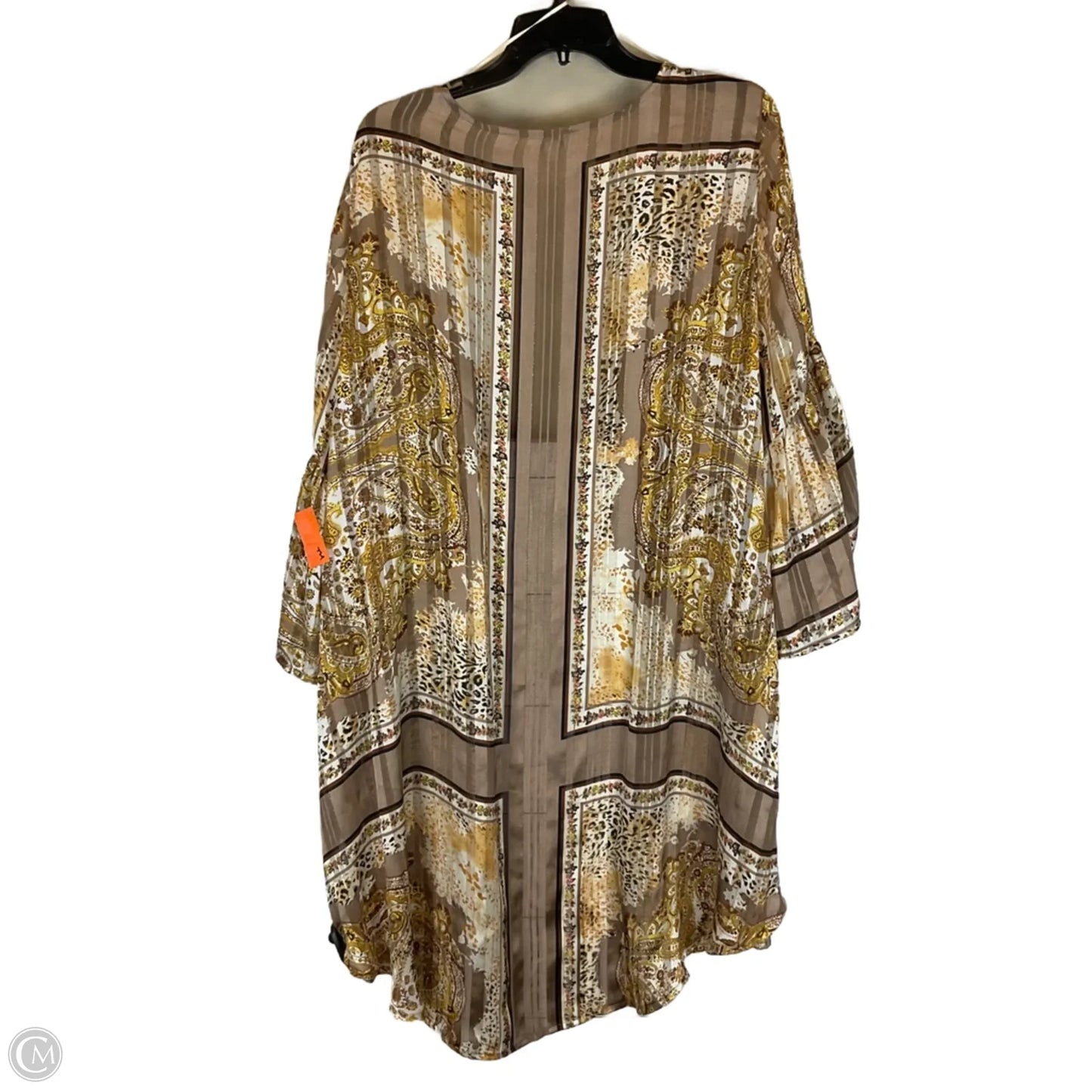 Kimono By Umgee In Brown & Yellow, Size: 1x