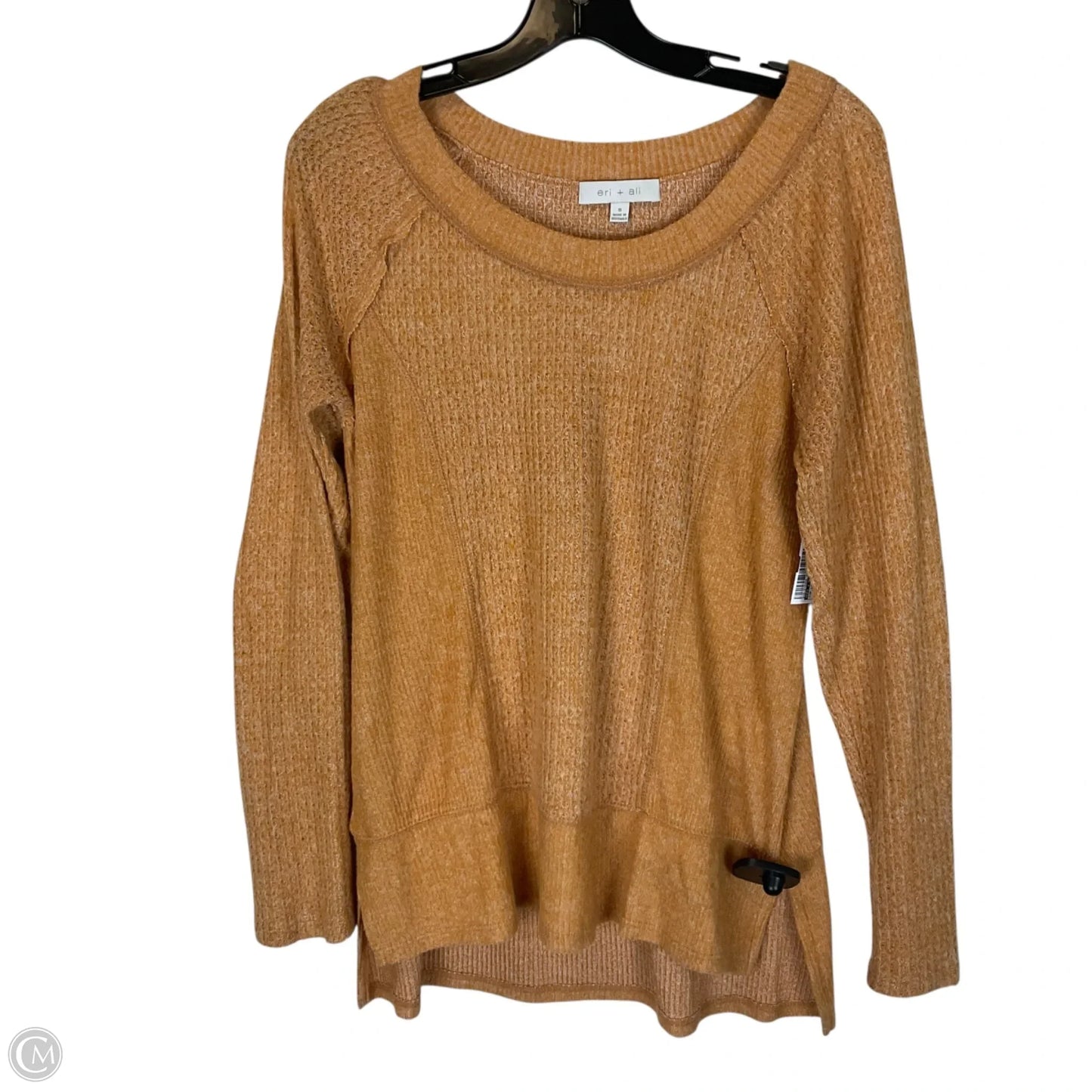 Top Long Sleeve By Eri + Ali In Yellow, Size: S