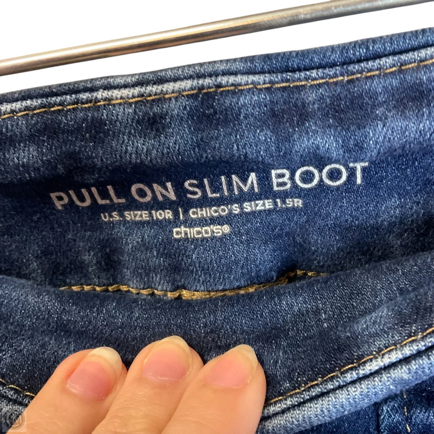 Jeans Boot Cut By Chicos In Blue Denim, Size: 10