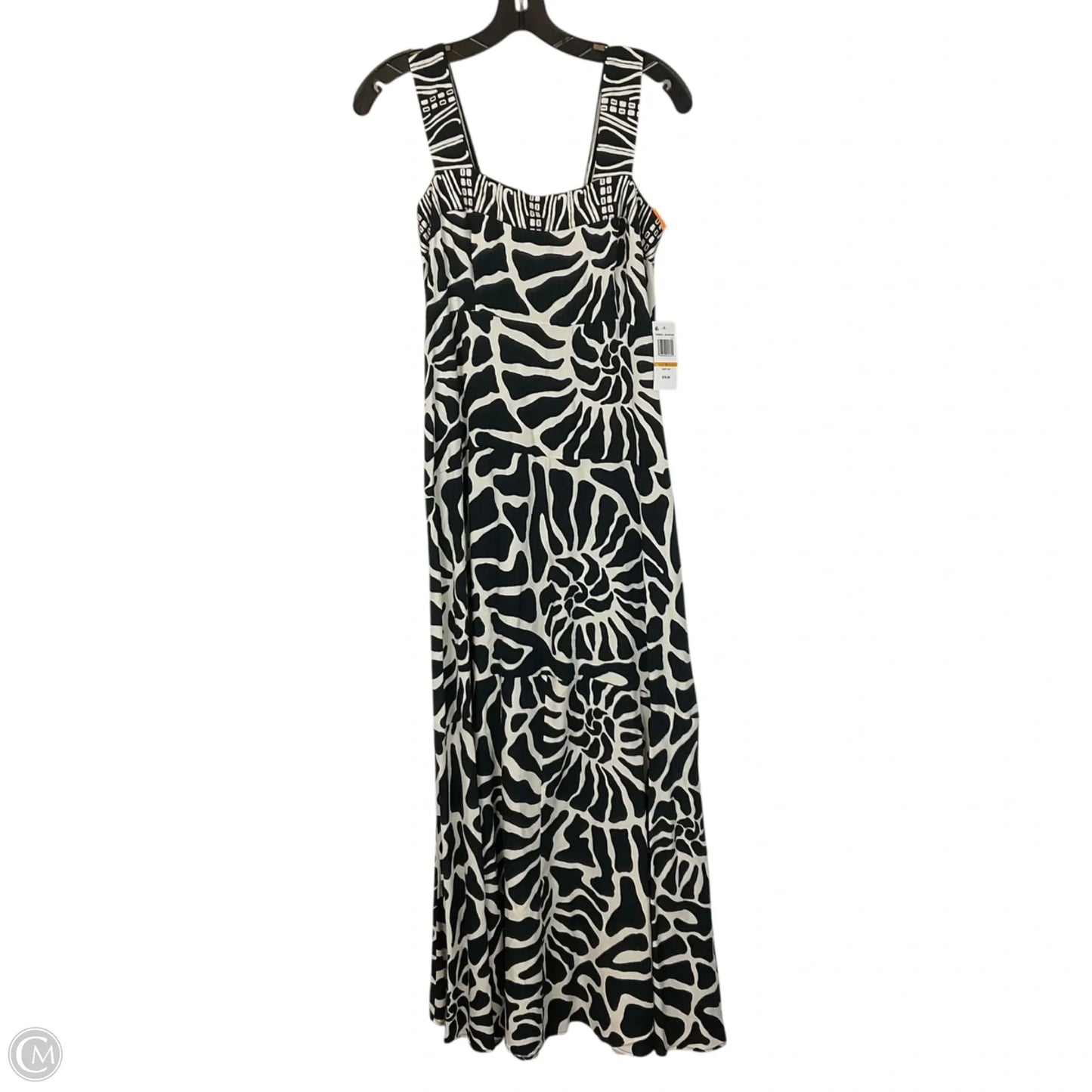 Dress Casual Maxi By Msk In Black & White, Size: S