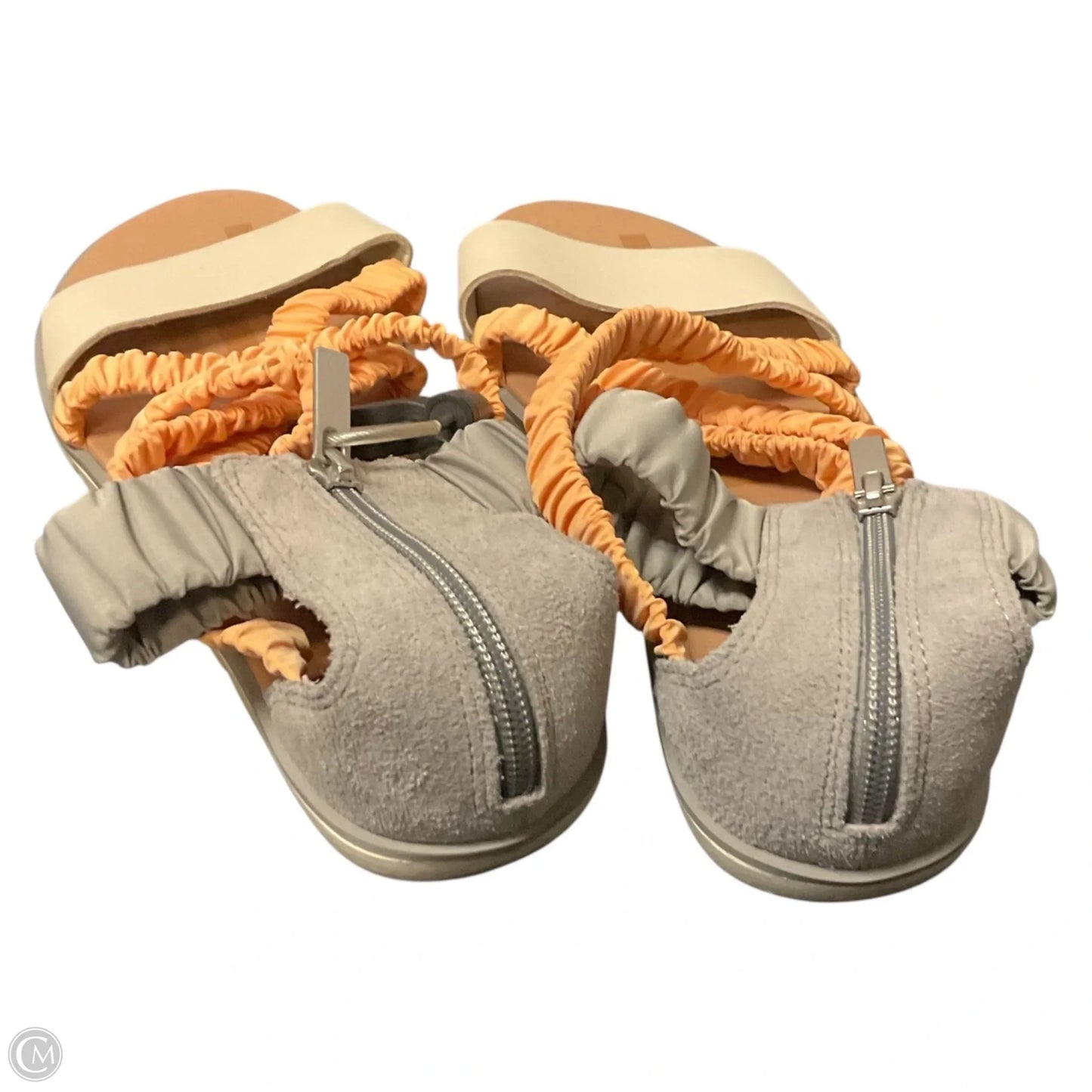 Sandals Flats By Sorel In Cream & Orange, Size: 9