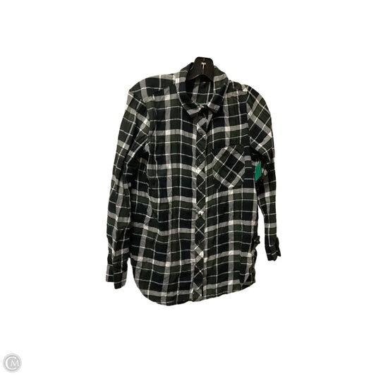 Top Long Sleeve By Athleta In Plaid Pattern, Size: S