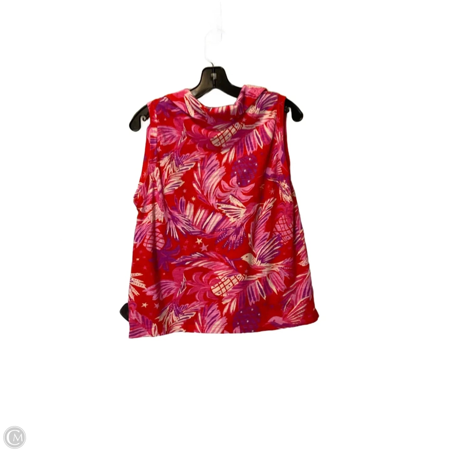 Top Sleeveless By Sigrid Olsen In Pink & Red, Size: M
