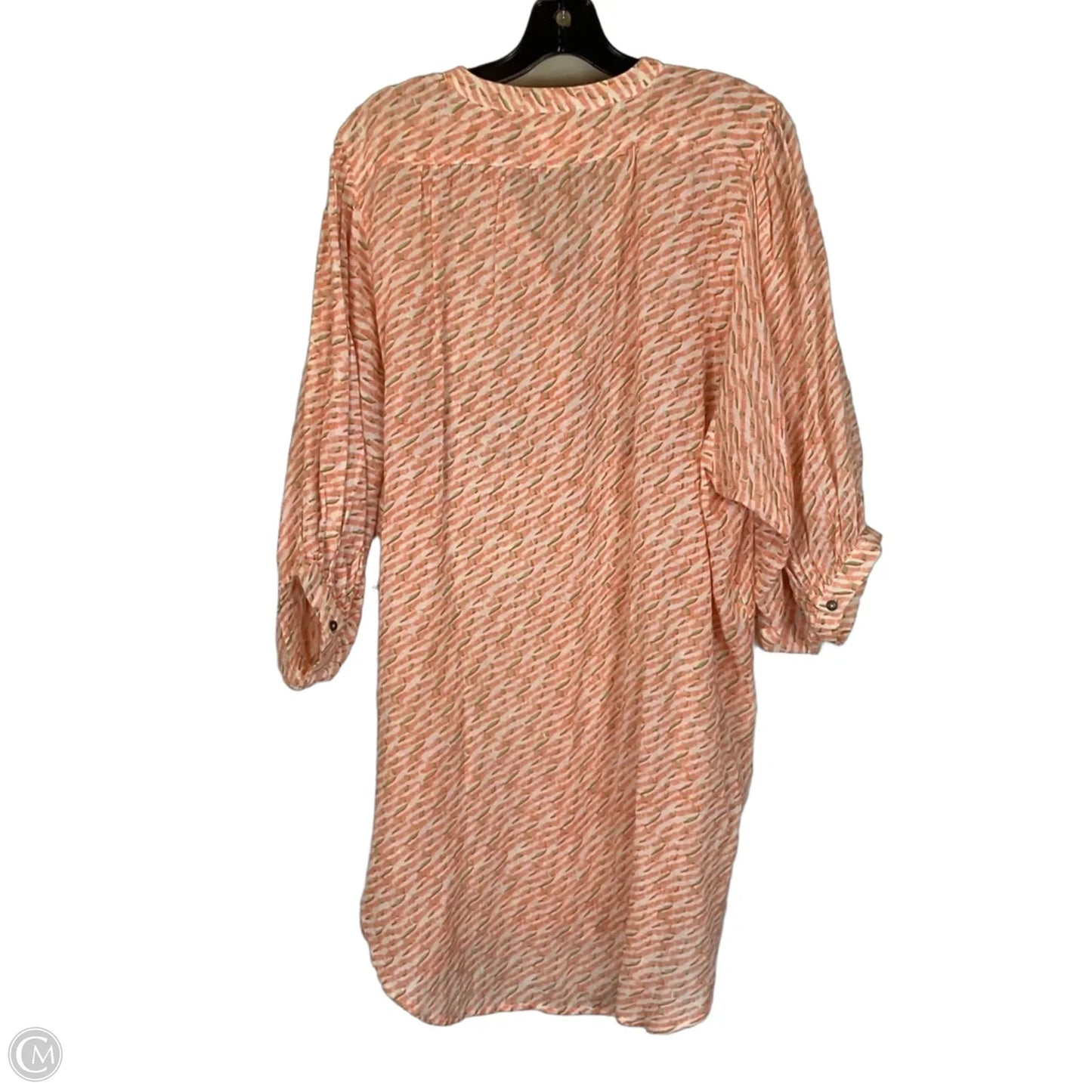 Dress Casual Short By Maeve In Green & Orange, Size: S