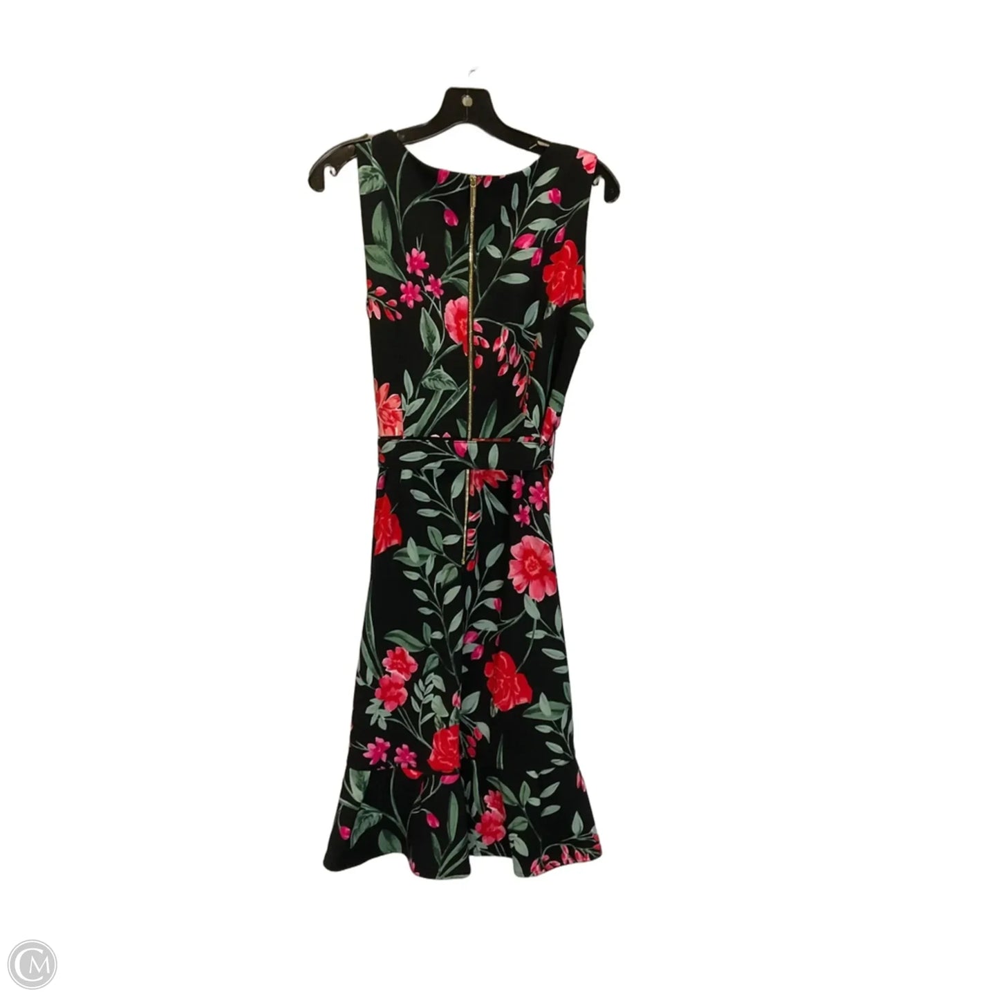 Dress Work By Calvin Klein In Floral Print, Size: 12