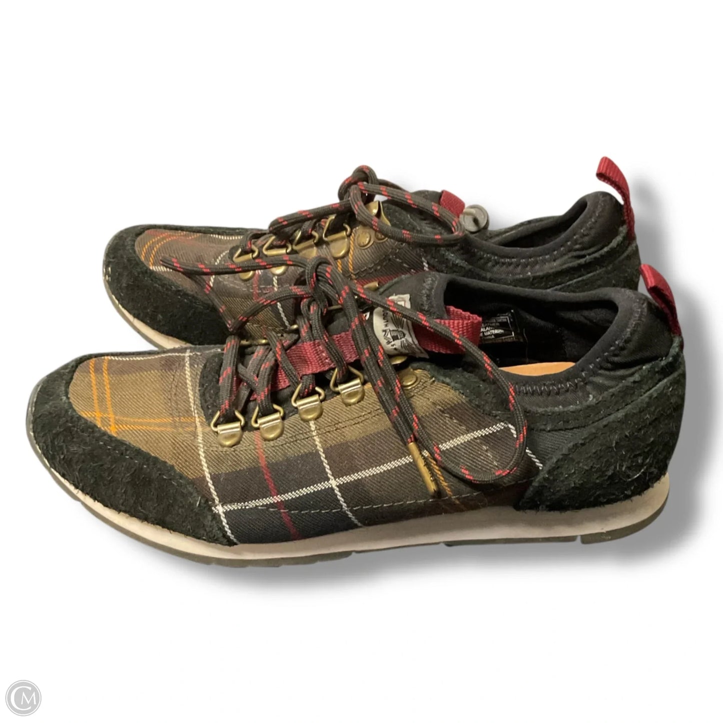 Shoes Sneakers By Barbour In Plaid Pattern, Size: 7