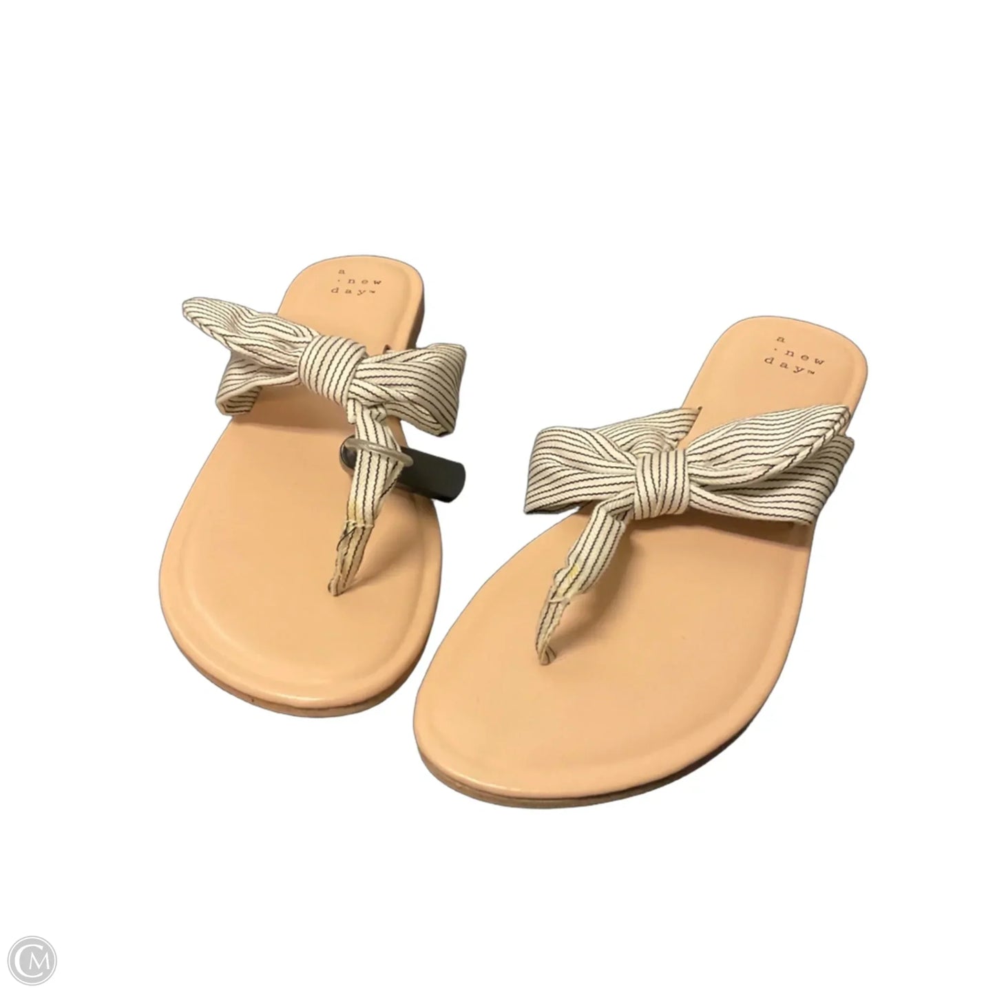 Sandals Flats By A New Day In Striped Pattern, Size: 7.5