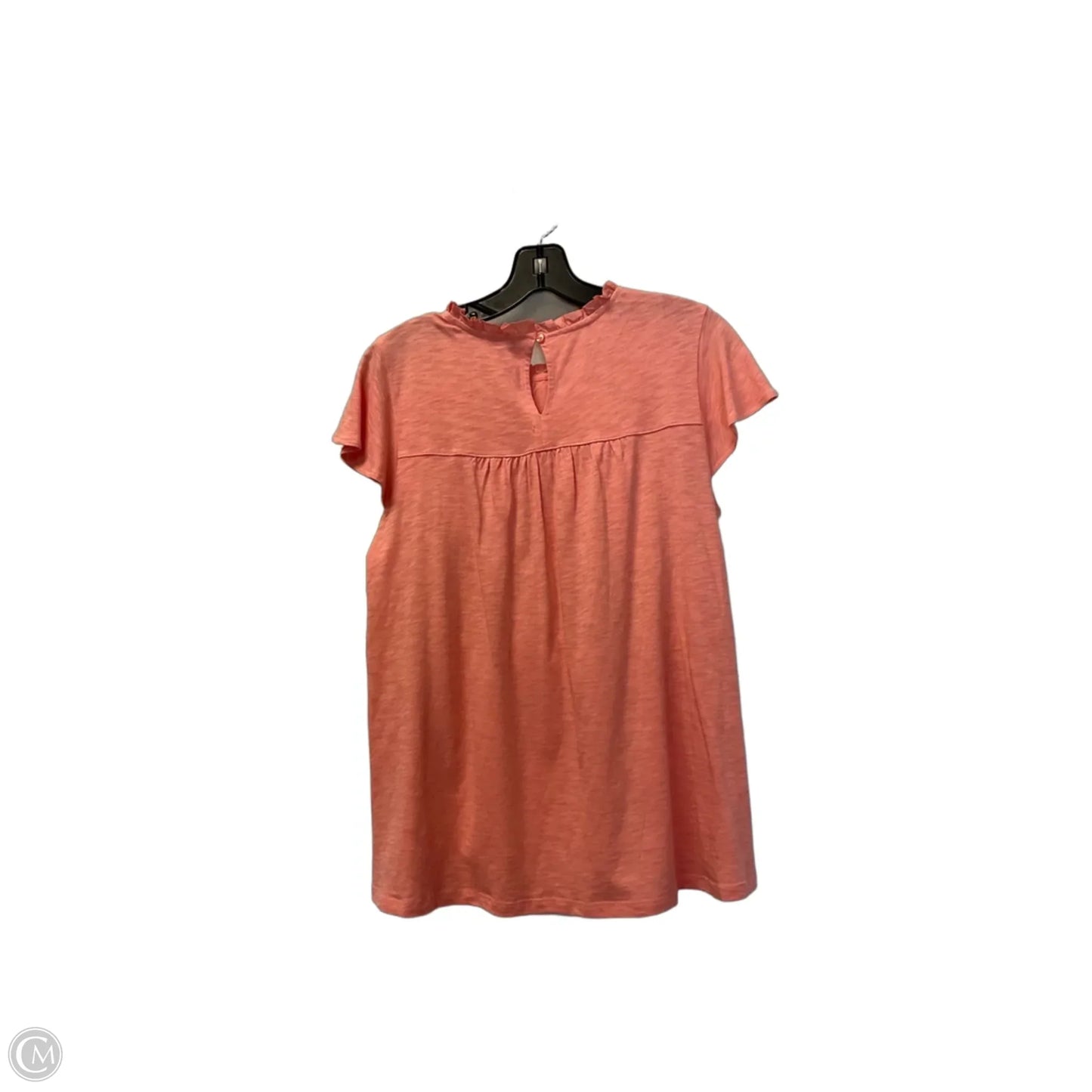 Top Short Sleeve By Ella Moss In Orange, Size: S
