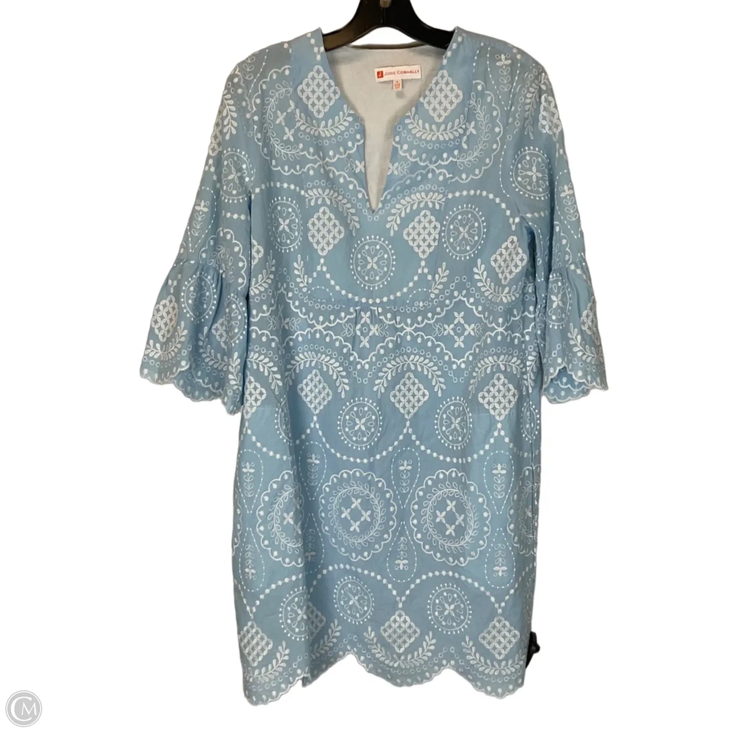 Dress Casual Short By Jude Connally In Blue & White, Size: S