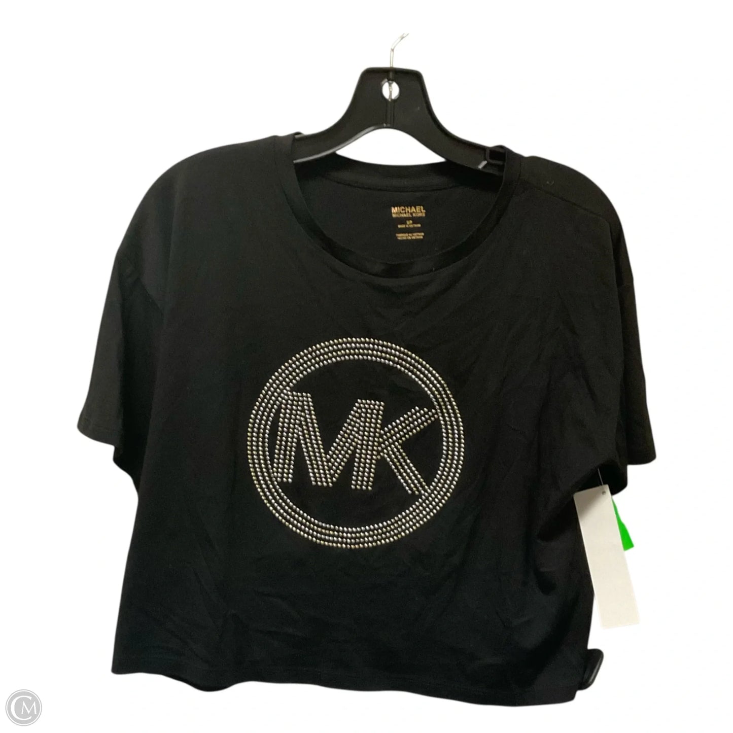 Top Short Sleeve Basic By Michael By Michael Kors In Black, Size: S