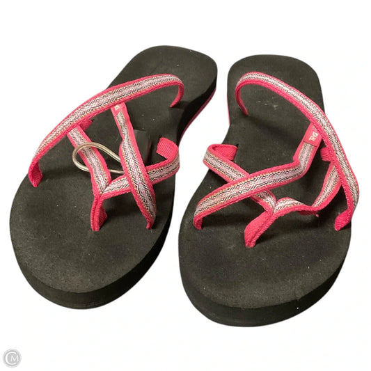Sandals Flats By Teva In Pink, Size: 10