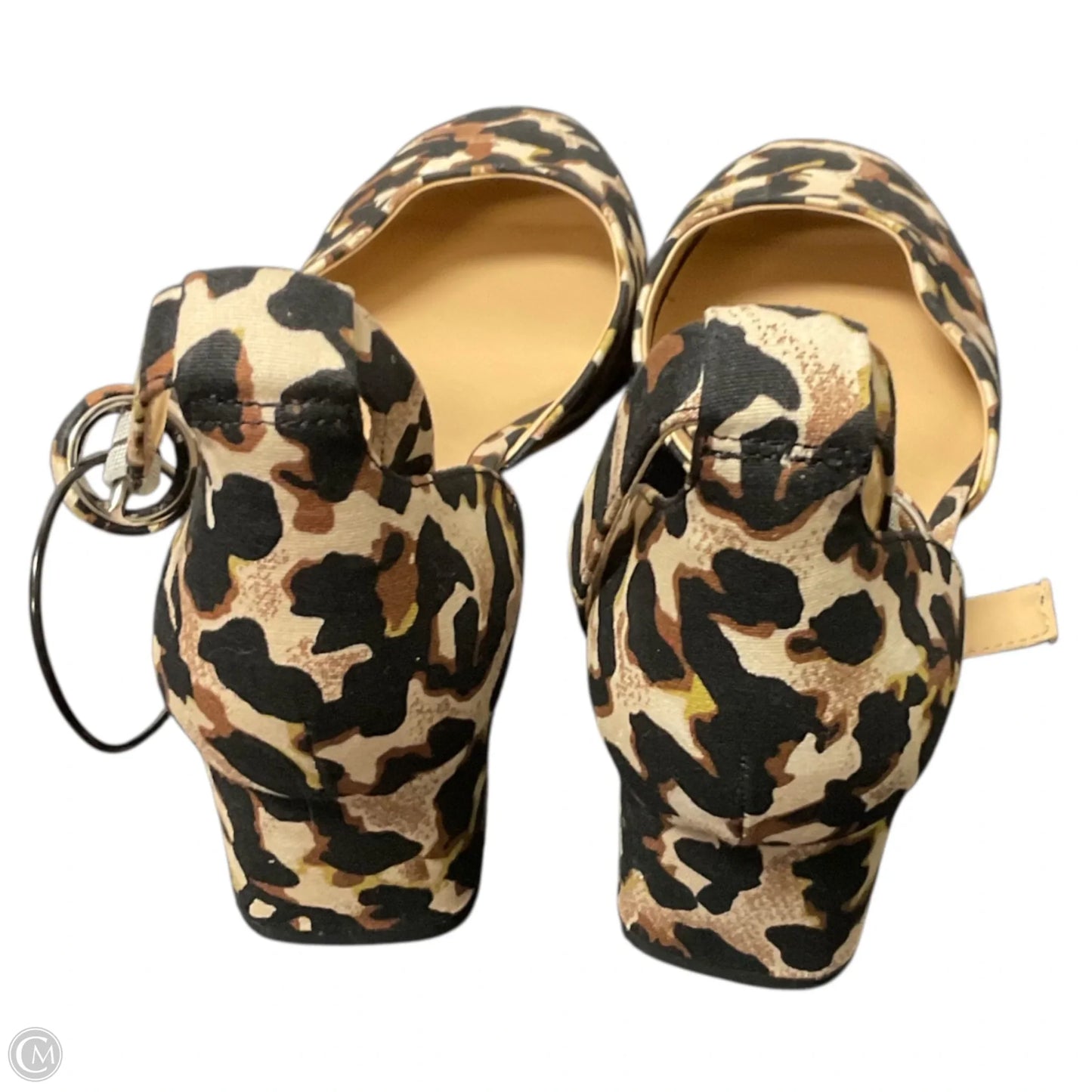 Shoes Heels Block By Cabi In Animal Print, Size: 8
