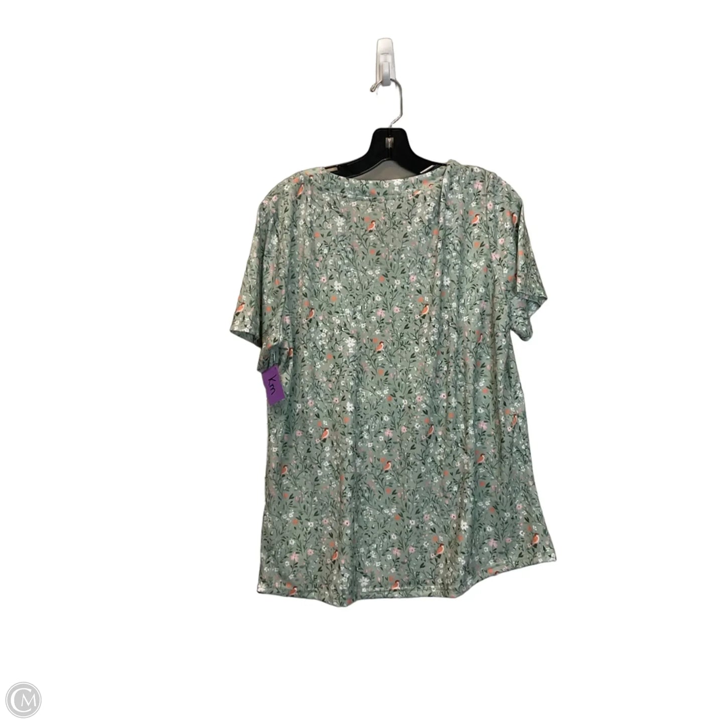 Top Short Sleeve By Clothes Mentor In Green, Size: L