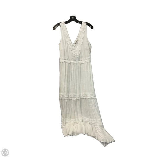 Dress Casual Maxi By Say What In White, Size: M