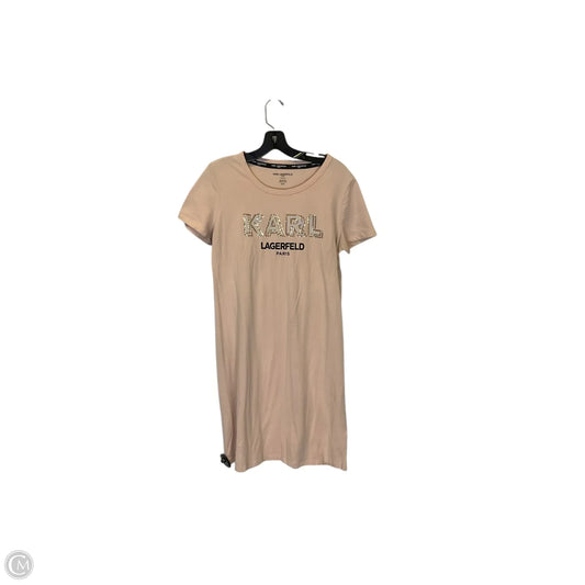 Dress Designer By Karl Lagerfeld In Pink, Size: M