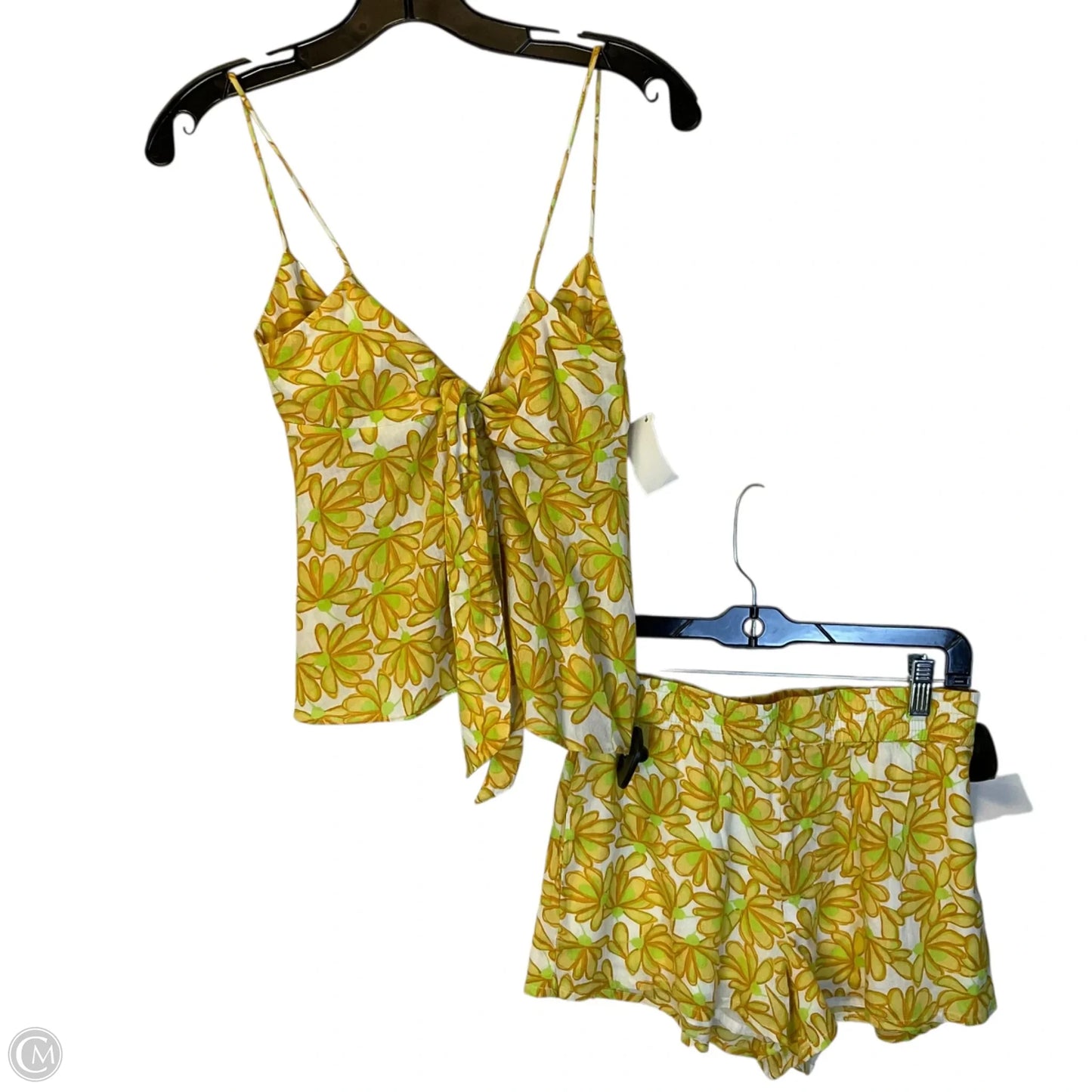 Shorts Set By Zara In Yellow, Size: Xs