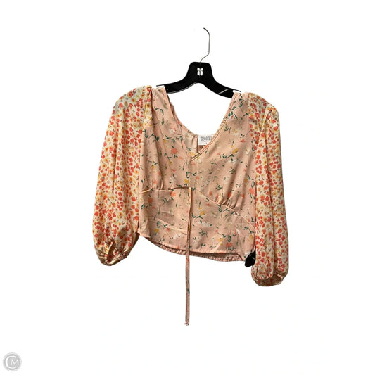 Top Long Sleeve By Sienna Sky In Pink, Size: L
