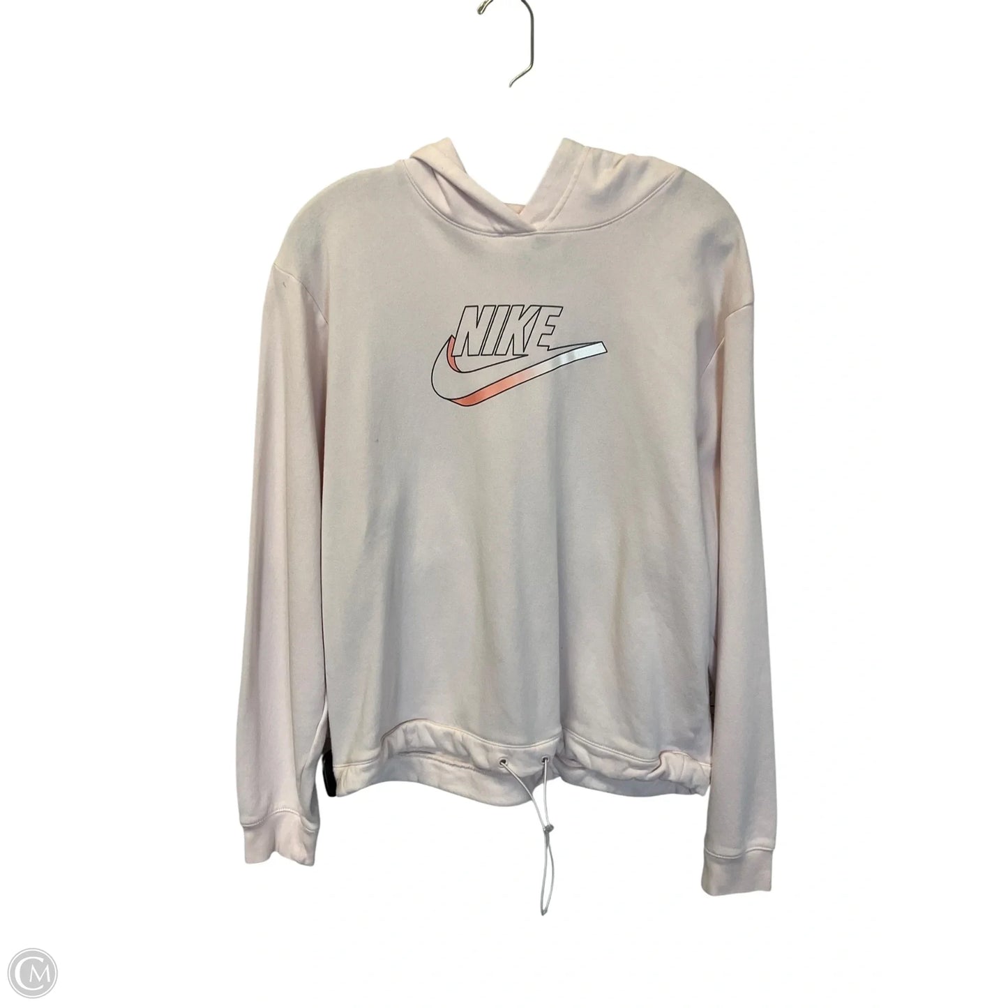 Sweatshirt Hoodie By Nike Apparel In Pink, Size: M