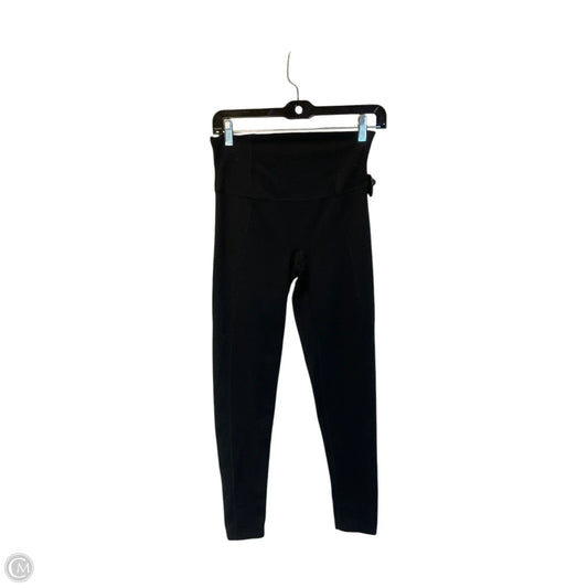 Athletic Leggings By Spanx In Black, Size: L