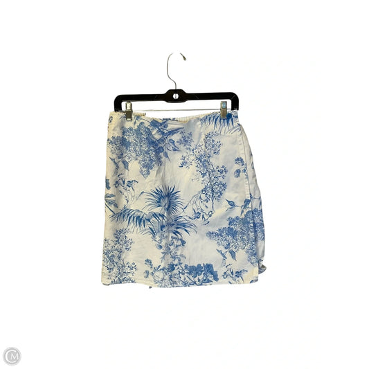 Shorts By Denim And Company In Floral Print, Size: 1x