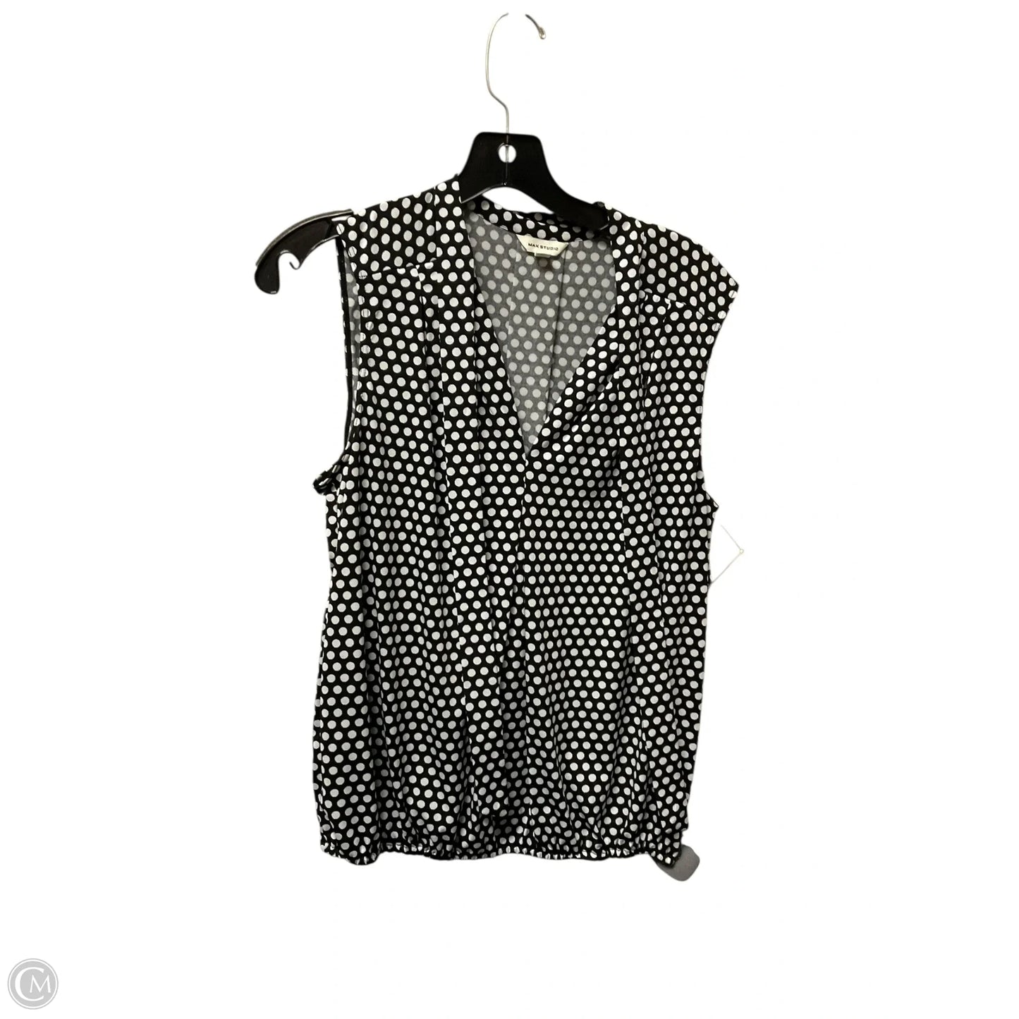 Top Sleeveless Basic By Max Studio In Polkadot Pattern, Size: L
