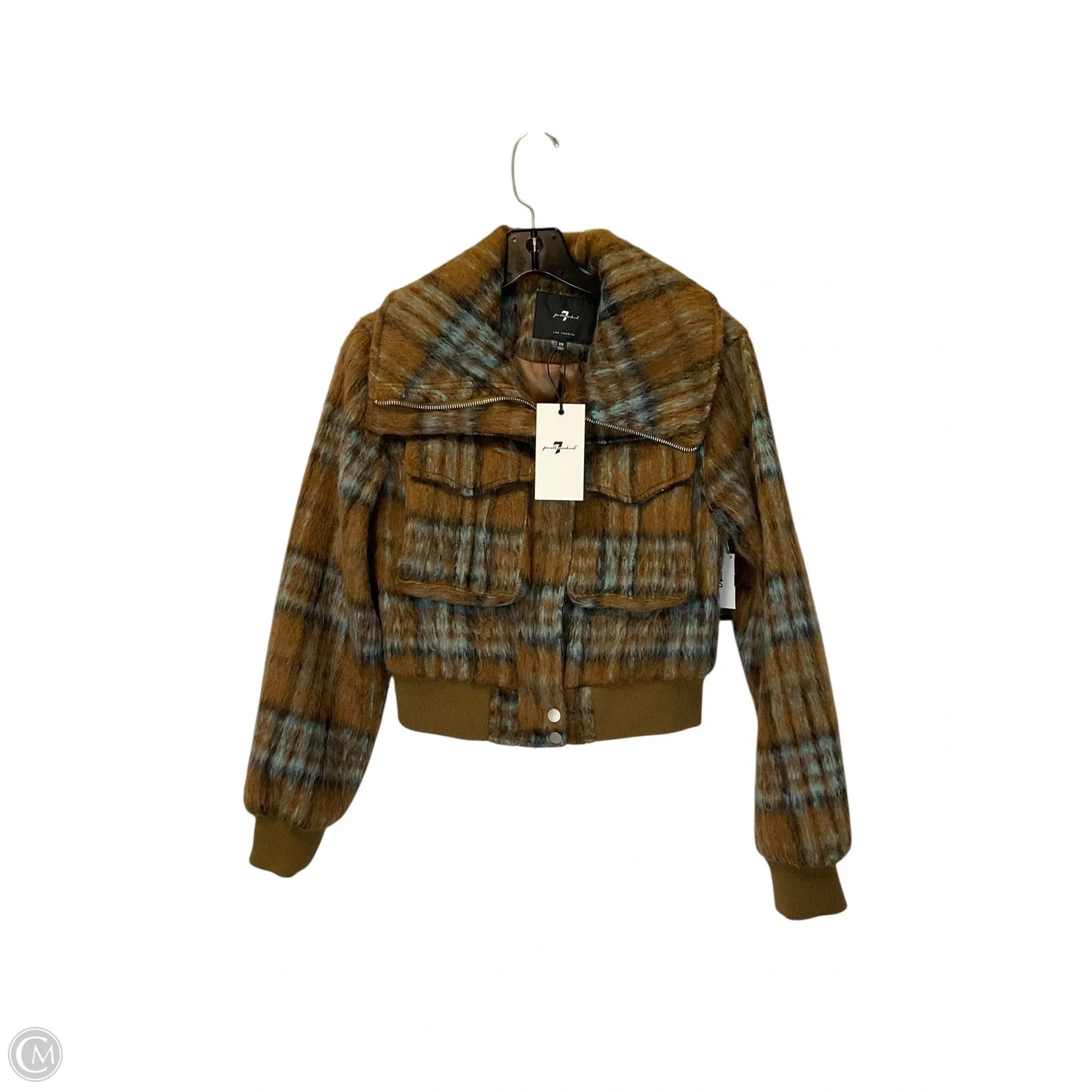 Jacket Faux Fur & Sherpa By 7 For All Mankind In Brown, Size: Xs