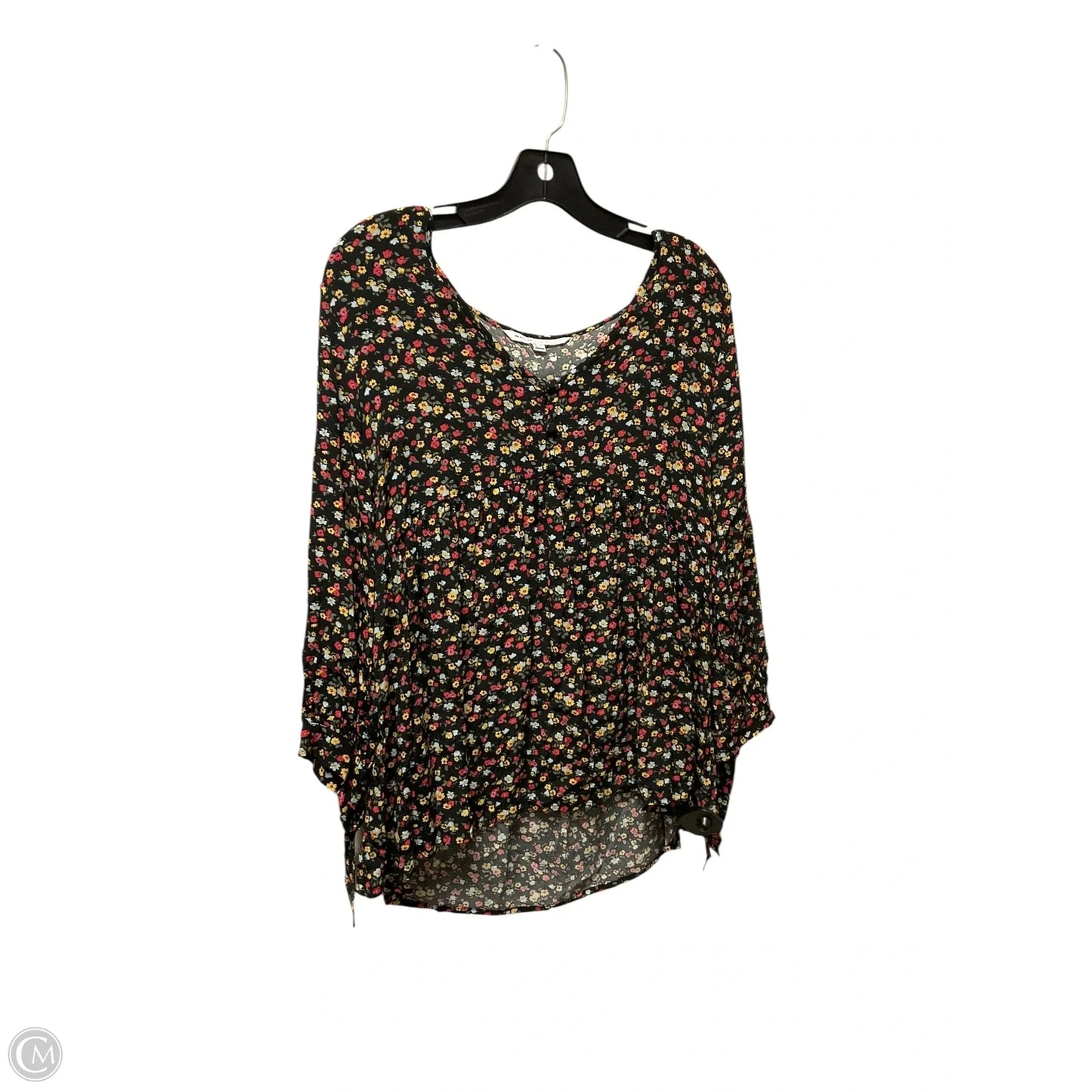 Top Long Sleeve By The Nines In Floral Print, Size: S
