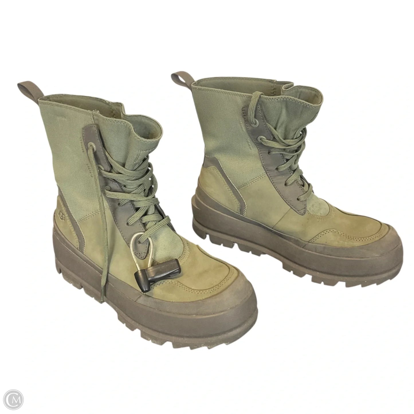 Boots Designer By Ugg In Green, Size: 7