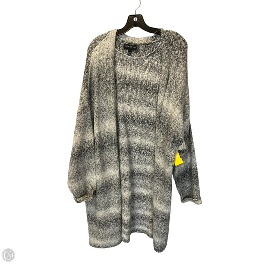 Sweater Cardigan By Lane Bryant In Grey, Size: 3x