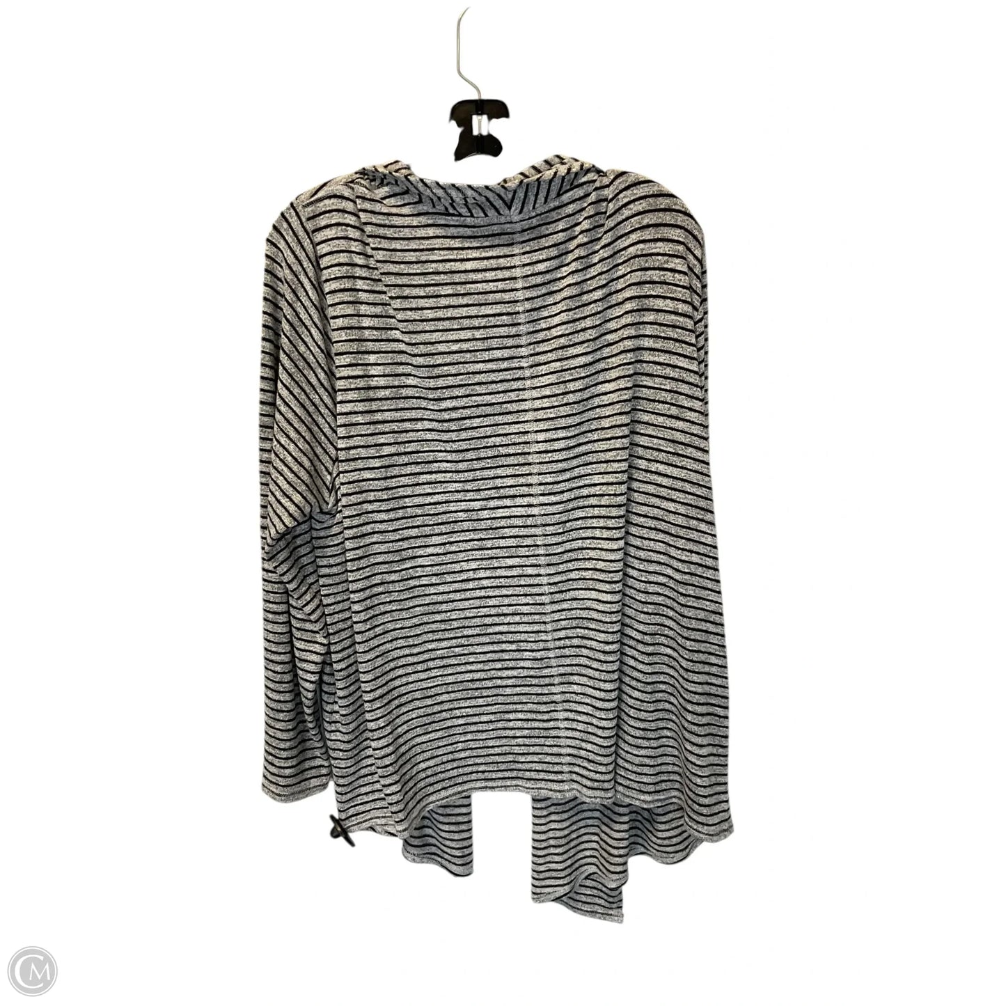 Cardigan By Chicos In Striped Pattern, Size: 2x