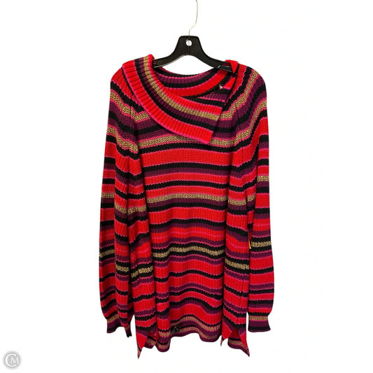 Dress Sweater By Ruby Rd In Striped Pattern, Size: 3x