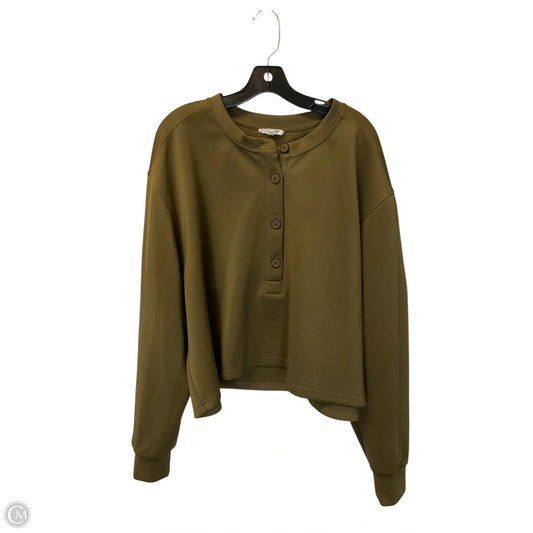 Sweatshirt Crewneck By Good American In Green, Size: 2x