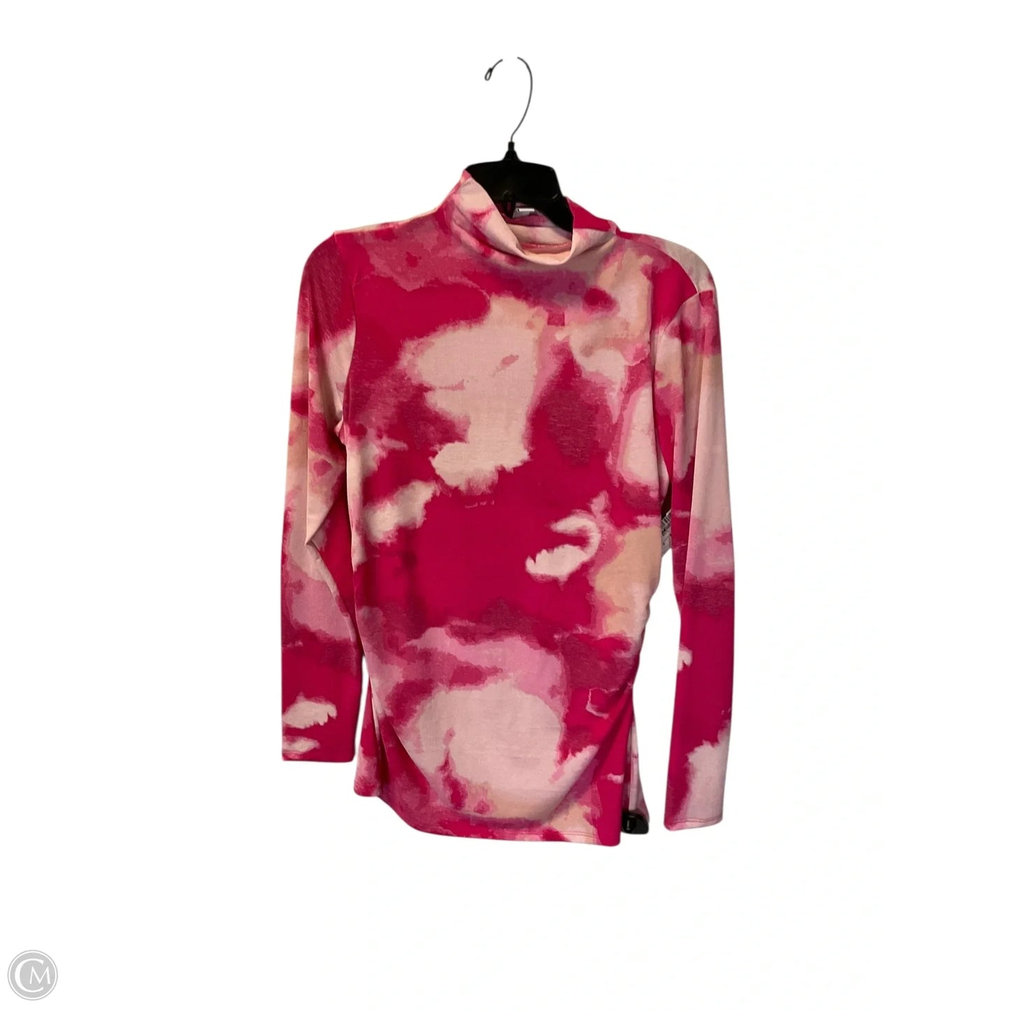 Top Long Sleeve Basic By Nine West Apparel In Pink, Size: M